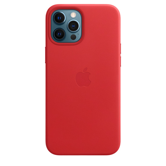 iPhone 12 Pro Max Leather Case Scarlet Originaal Ümbris