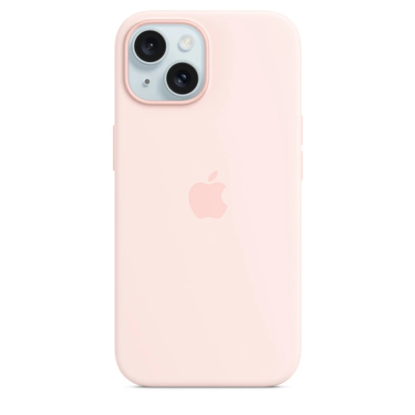 iPhone 15 Silicone Case Light Pink Originaal Ümbris