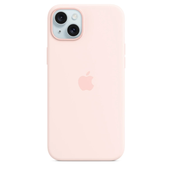 iPhone 15 Plus Silicone Case Light Pink Originaal Ümbris