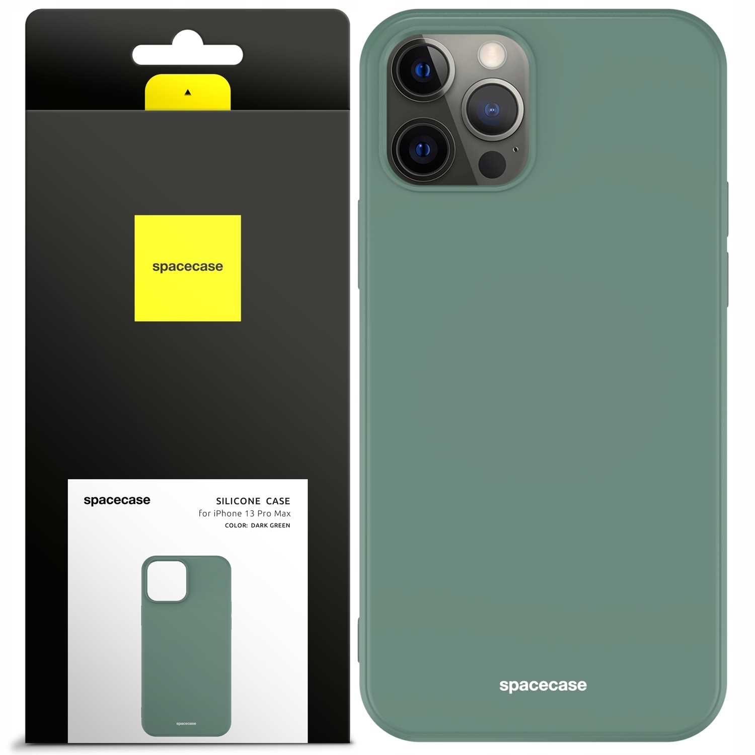 Spacecase Silikoonümbris iPhone 13 Pro Max Dark Green