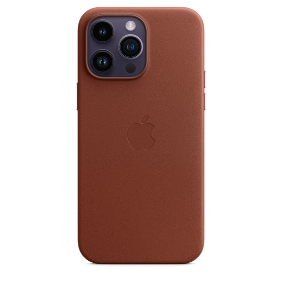 iPhone 14 Pro Max Leather Case Umber Originaal Ümbris