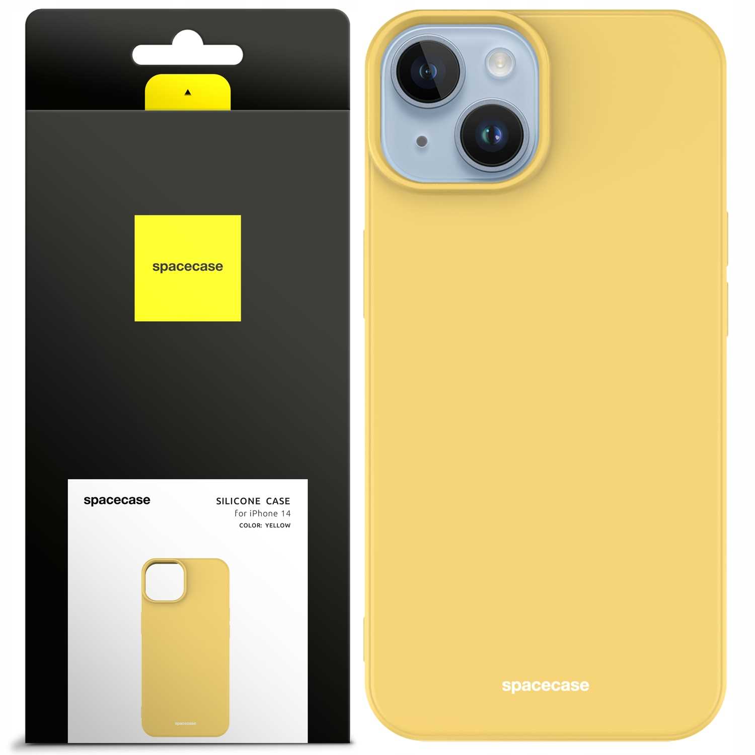 Spacecase Silikoonümbris iPhone 14 Yellow