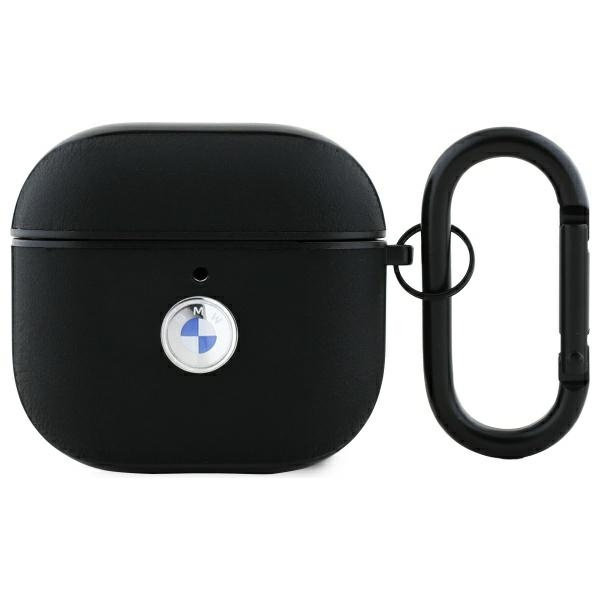 BMW Airpods 4 Leather Case Black