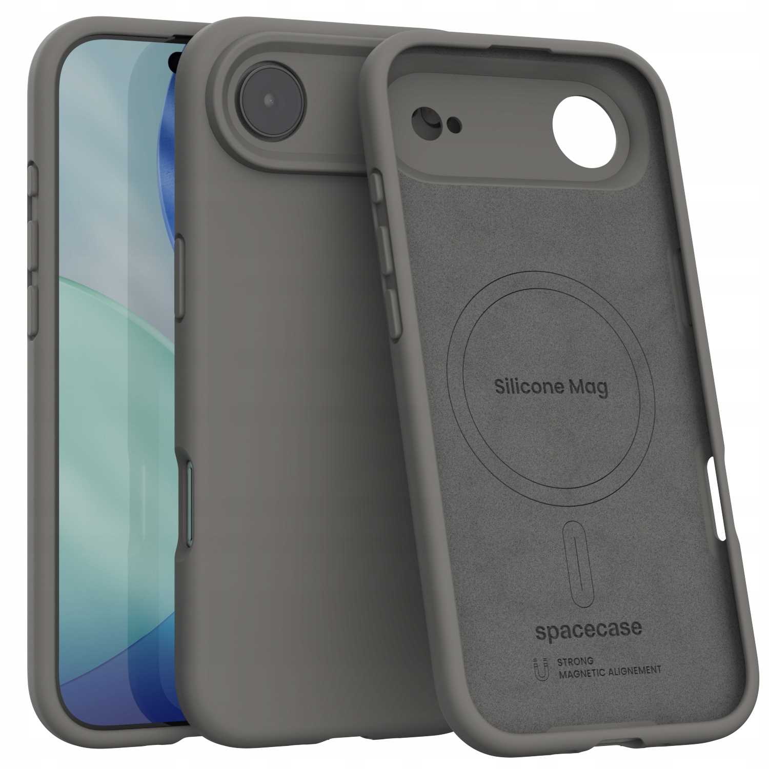 Spacecase Silikoonümbris iPhone Air Gray