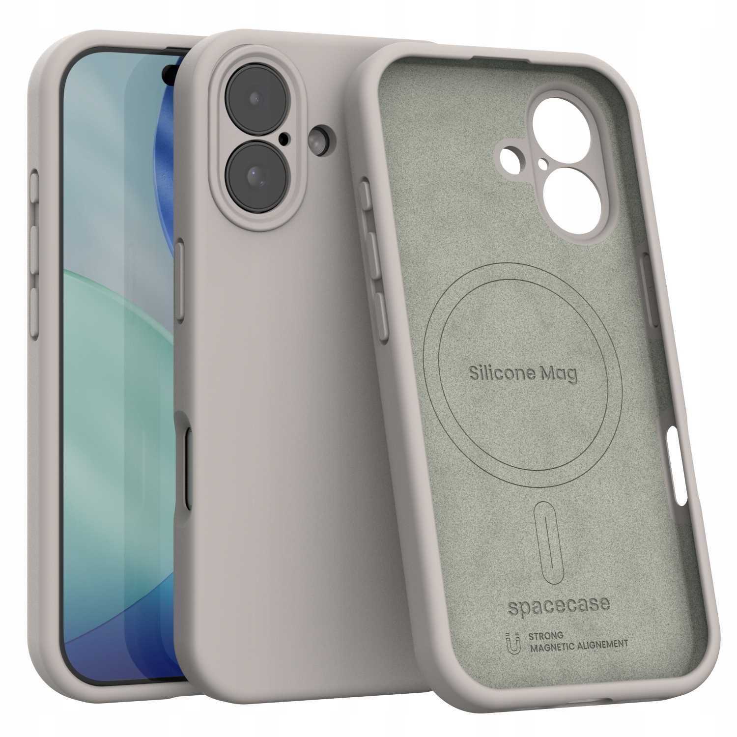 Spacecase Silikoonümbris iPhone 17 Stone