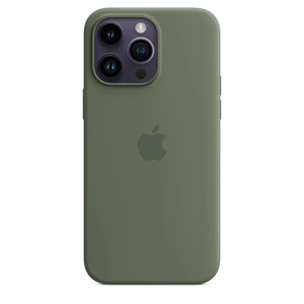 iPhone 14 Pro Max Silicone Case Olive Originaal Ümbris