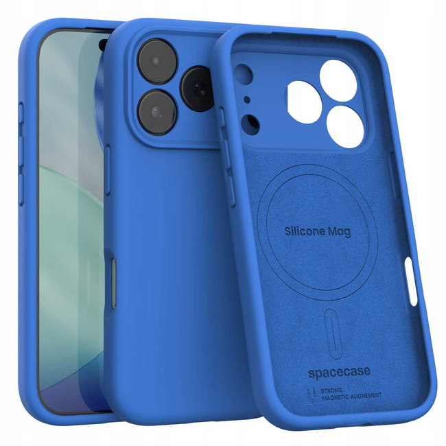 Spacecase Silikoonümbris iPhone 17 Pro Max Blue
