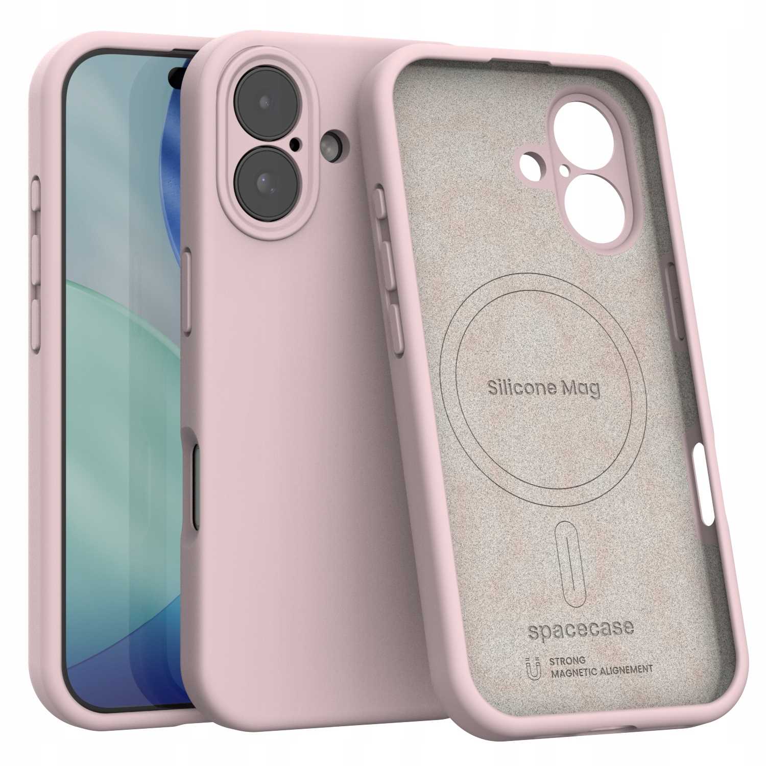 Spacecase Silikoonümbris iPhone 17 Baby Pink