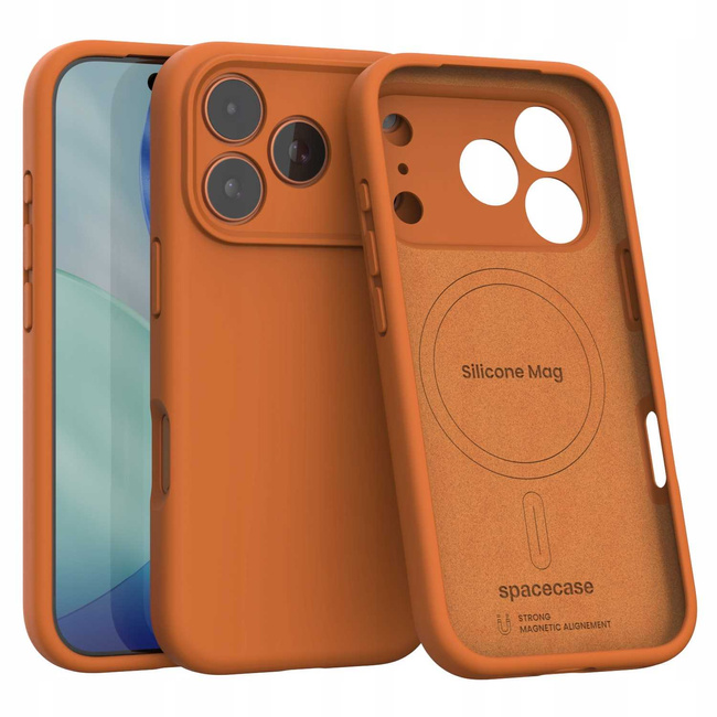 Spacecase Silikoonümbris iPhone 17 Pro Orange