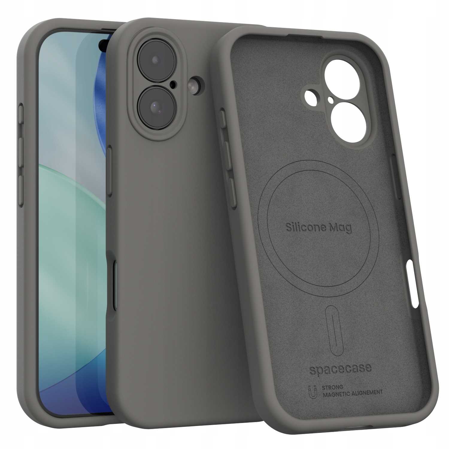 Spacecase Silikoonümbris iPhone 17 Gray