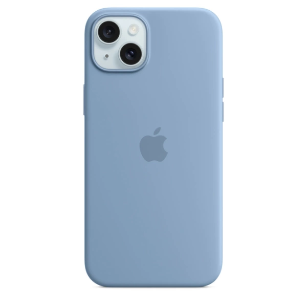 iPhone 15 Plus Silicone Case Winter Blue Originaal Ümbris