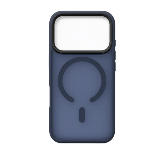 Promiz Soft Grip kaitseümbris iPhone 17/18 Pro Max Läbipaistev sinine Magsafe