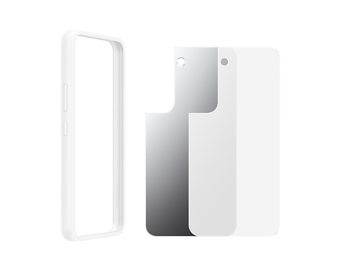 Galaxy S22 Frame Cover Valge Ümbris