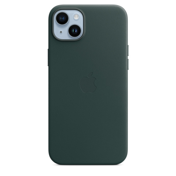 iPhone 14 Leather Case Forest Green Originaal Ümbris