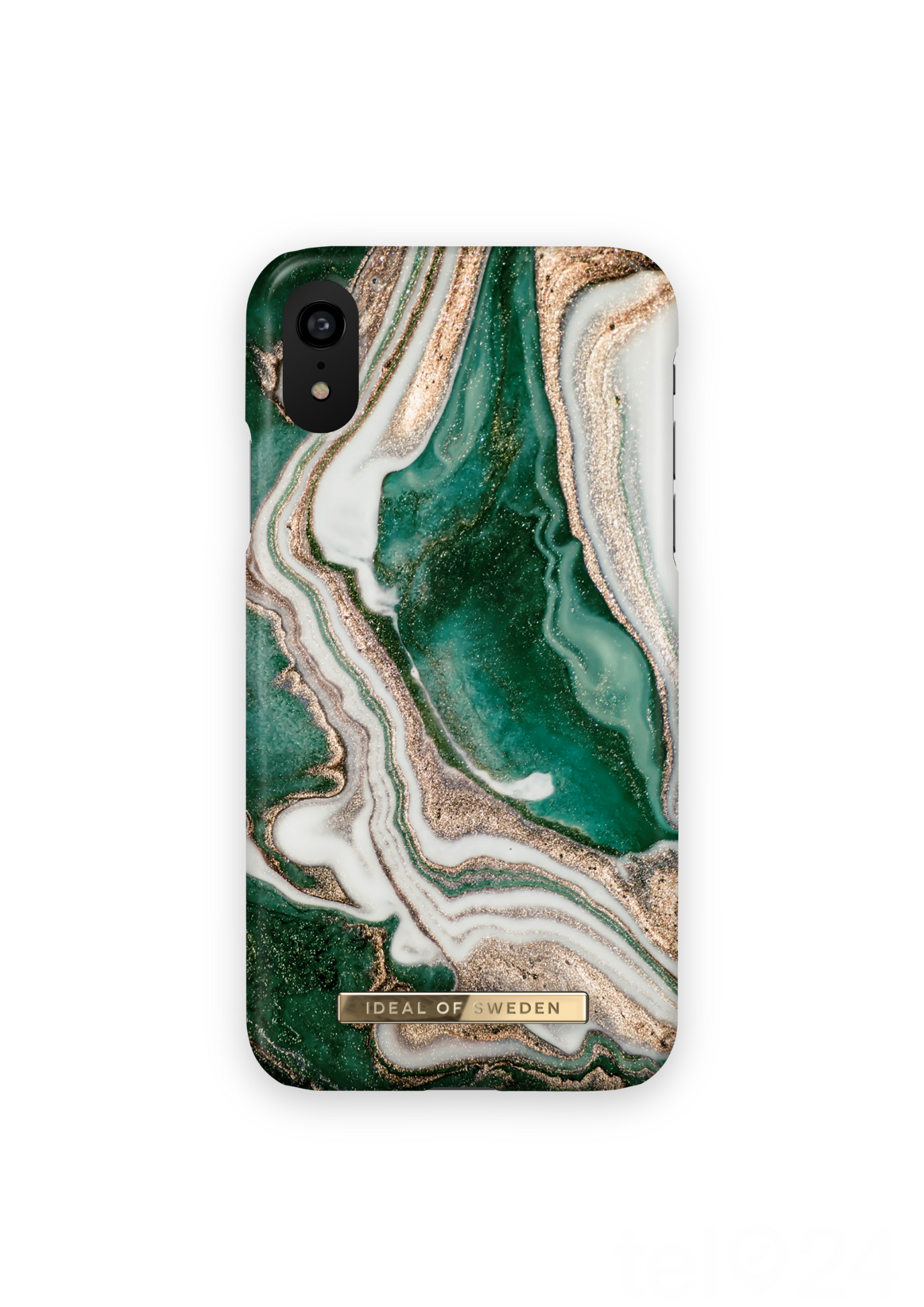 iDeal of Sweden Case Golden Jade Marble iPhone XR