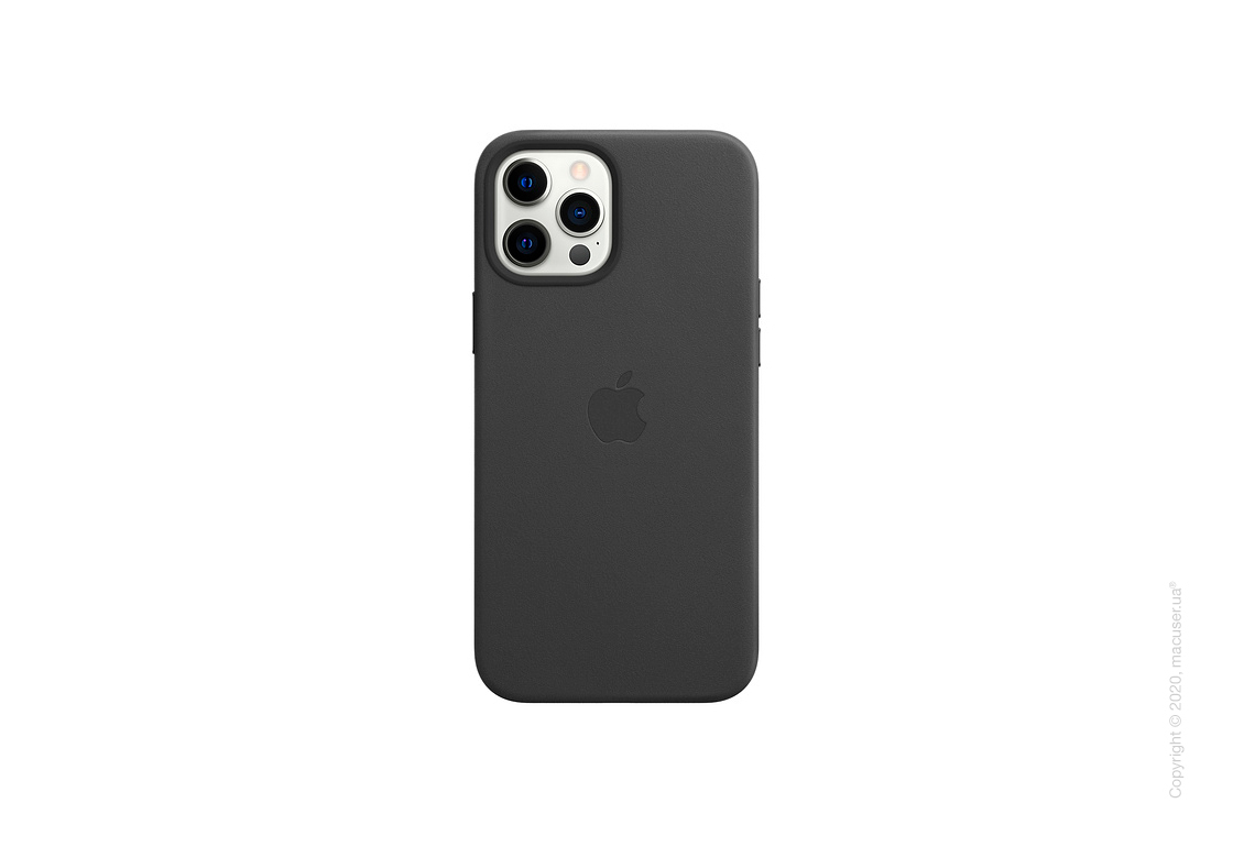 Apple iPhone 12 Pro Max Leather Case Black Originaal Ümbris
