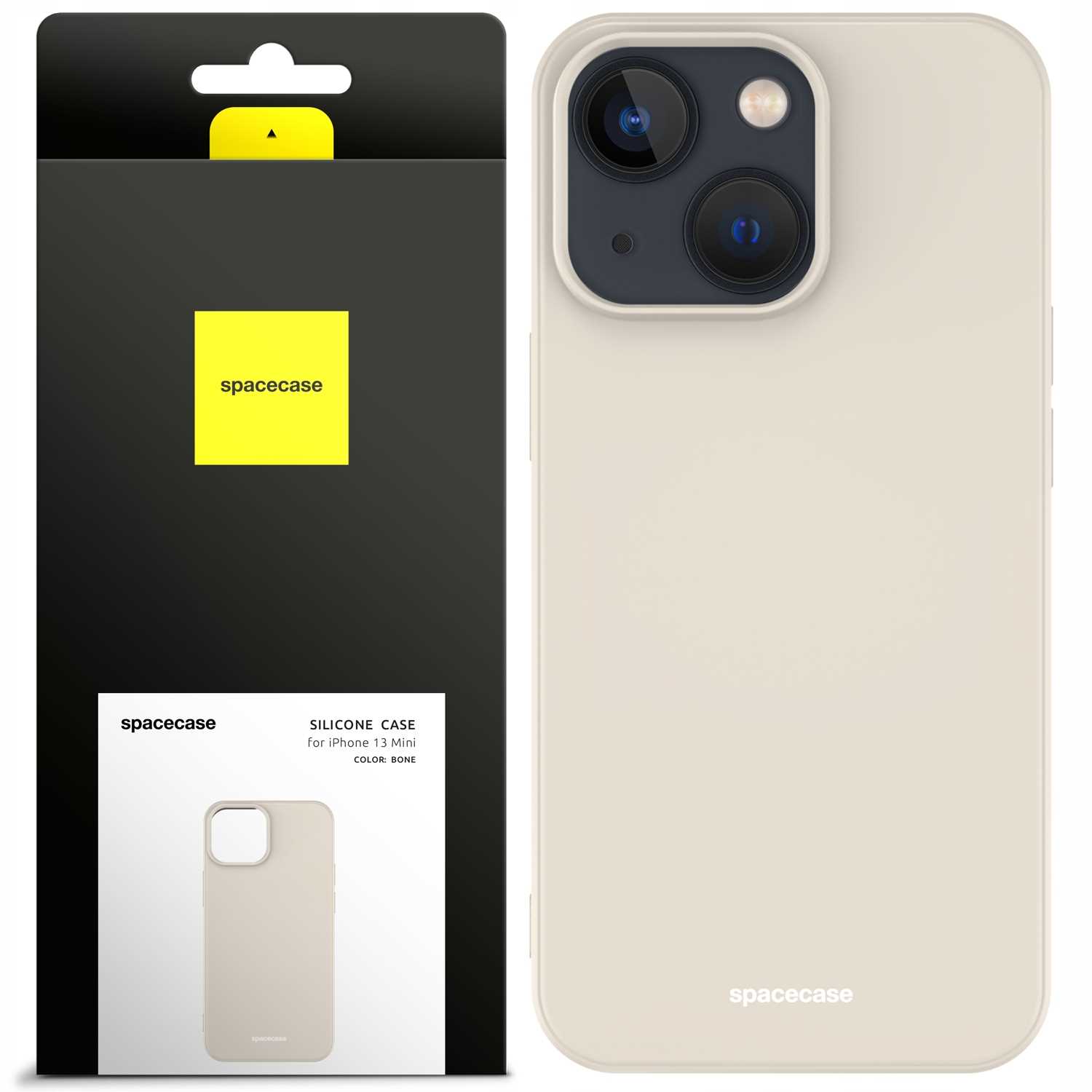 Spacecase Silikoonümbris iPhone 13 mini Bone