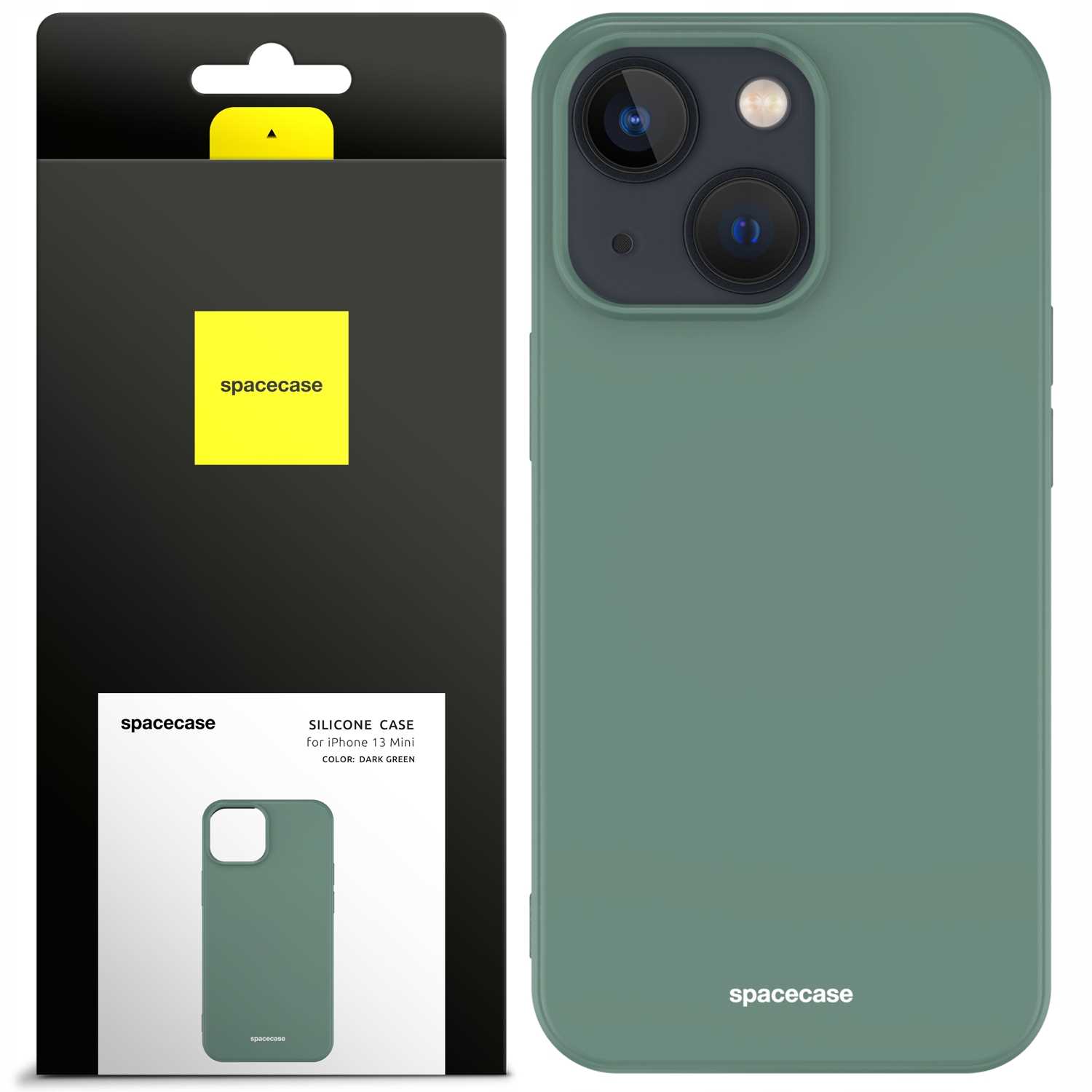 Spacecase Silikoonümbris iPhone 13 mini Dark Green