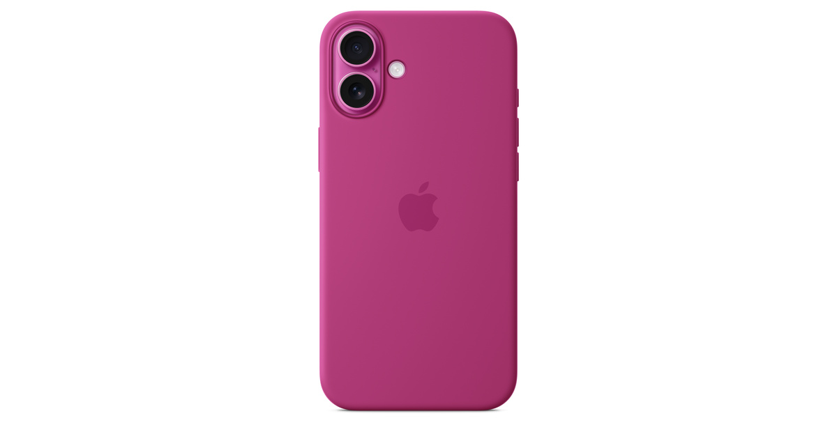 iPhone 16 Silicone Case Fuchsia Originaal Ümbris